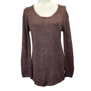 Soft Surroundings Alpaca Wool Sweater Slouchy Cozy Mauve Size PM